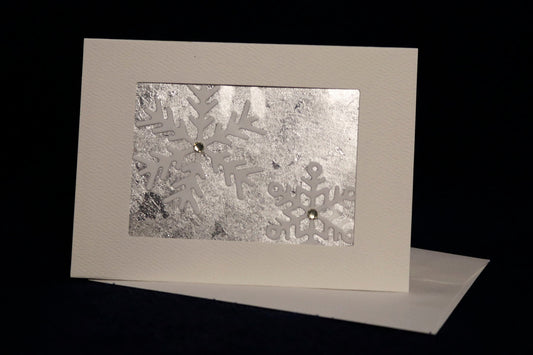 'Sparkling Snowflakes' ACEO card - UncommonObjects-Handmade