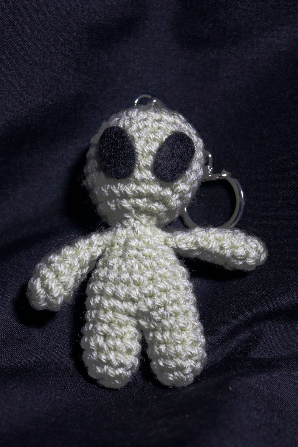 Alien Crochet Buddy Keychain - UncommonObjects-Handmade