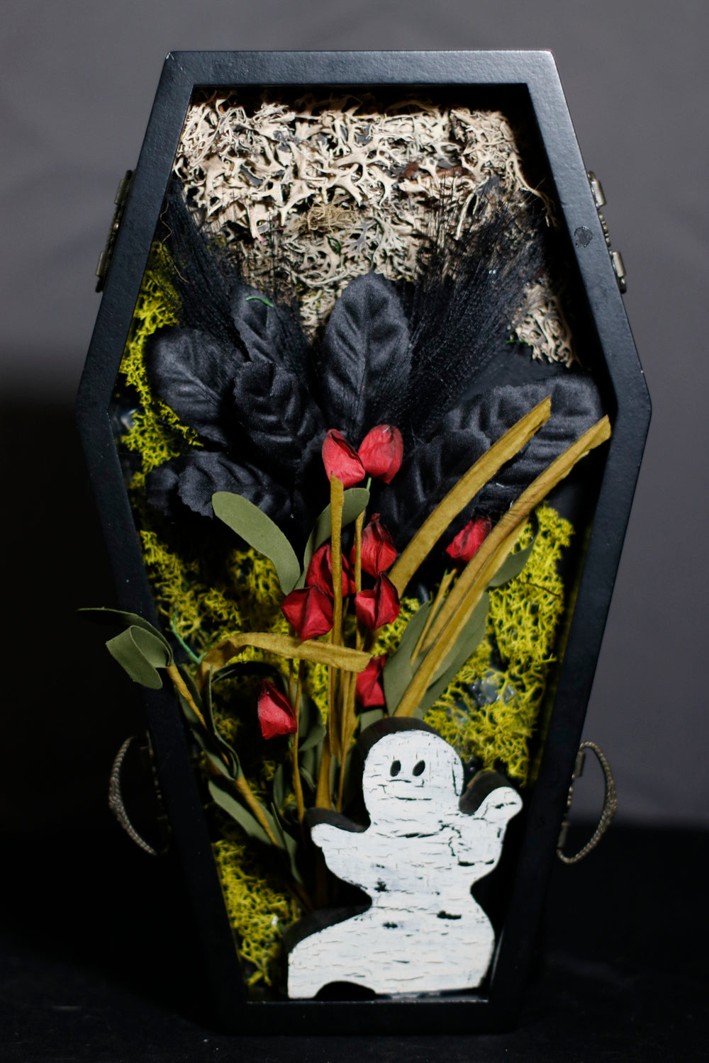 Faux Floral Display (Coffin) - UncommonObjects-Handmade