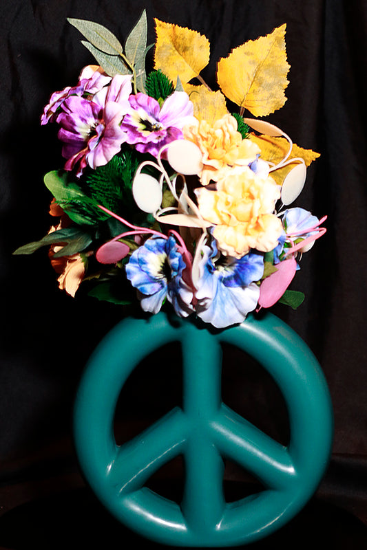 'Peace' Faux Flower Arrangement - Eclectic Art Shop