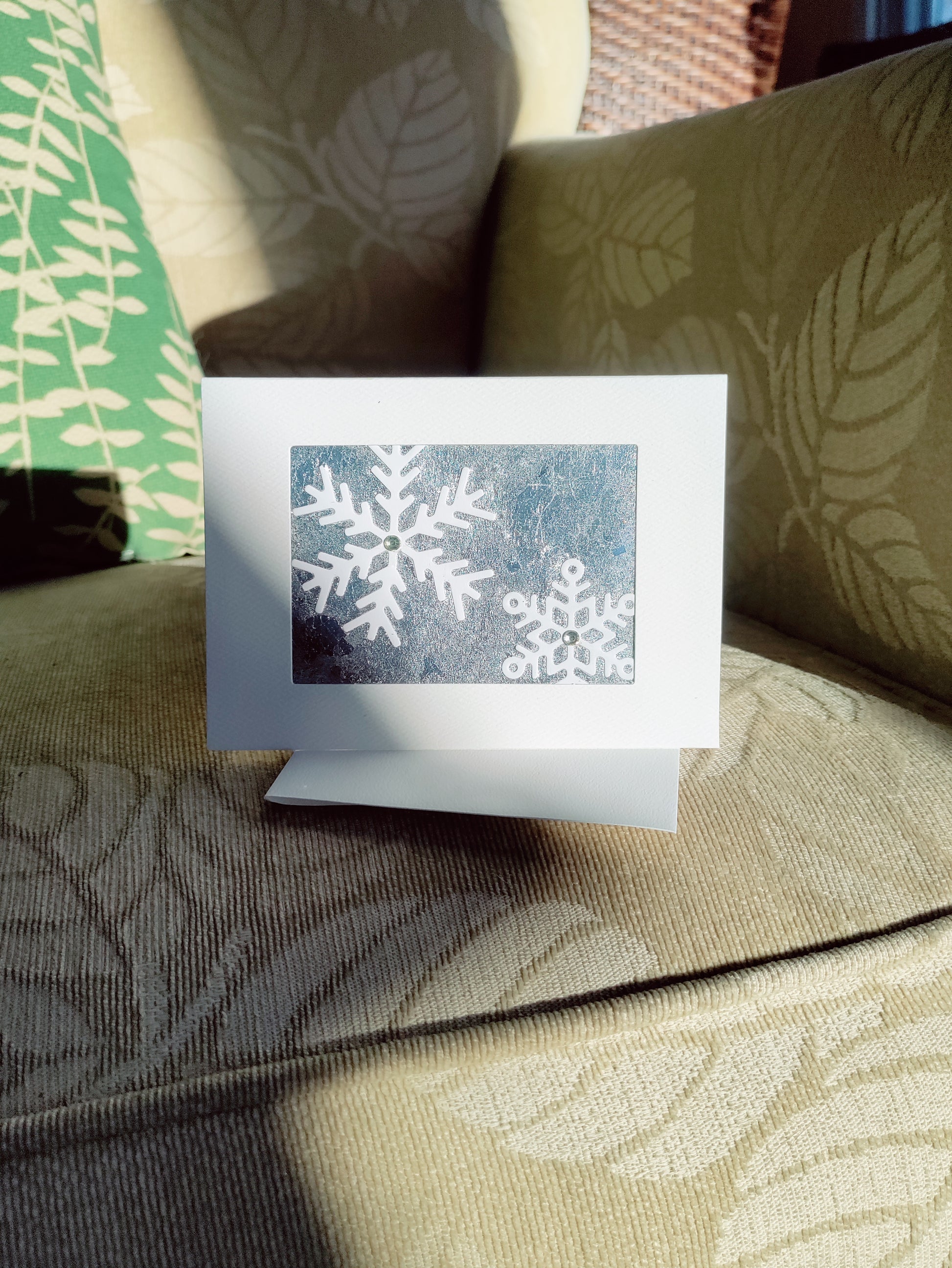 'Sparkling Snowflakes' ACEO card - UncommonObjects-Handmade