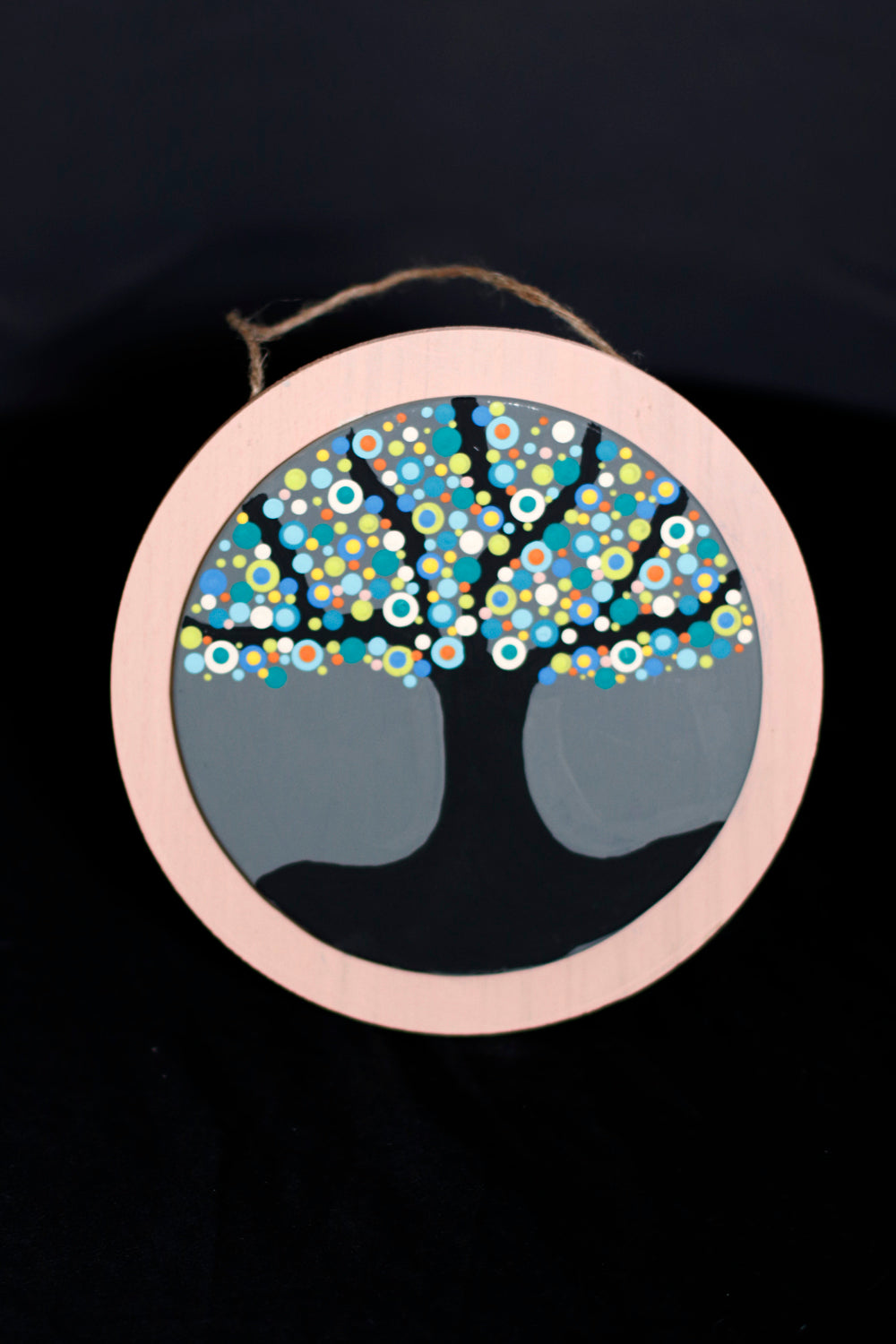 Hanging Dot-Art Tree - UncommonObjects-Handmade