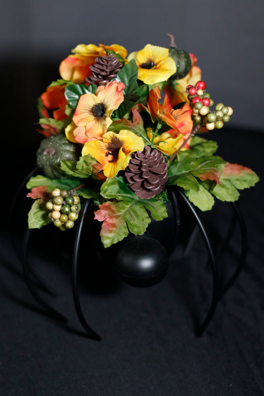 Fall Faux Floral Arrangement (Spider) - UncommonObjects-Handmade