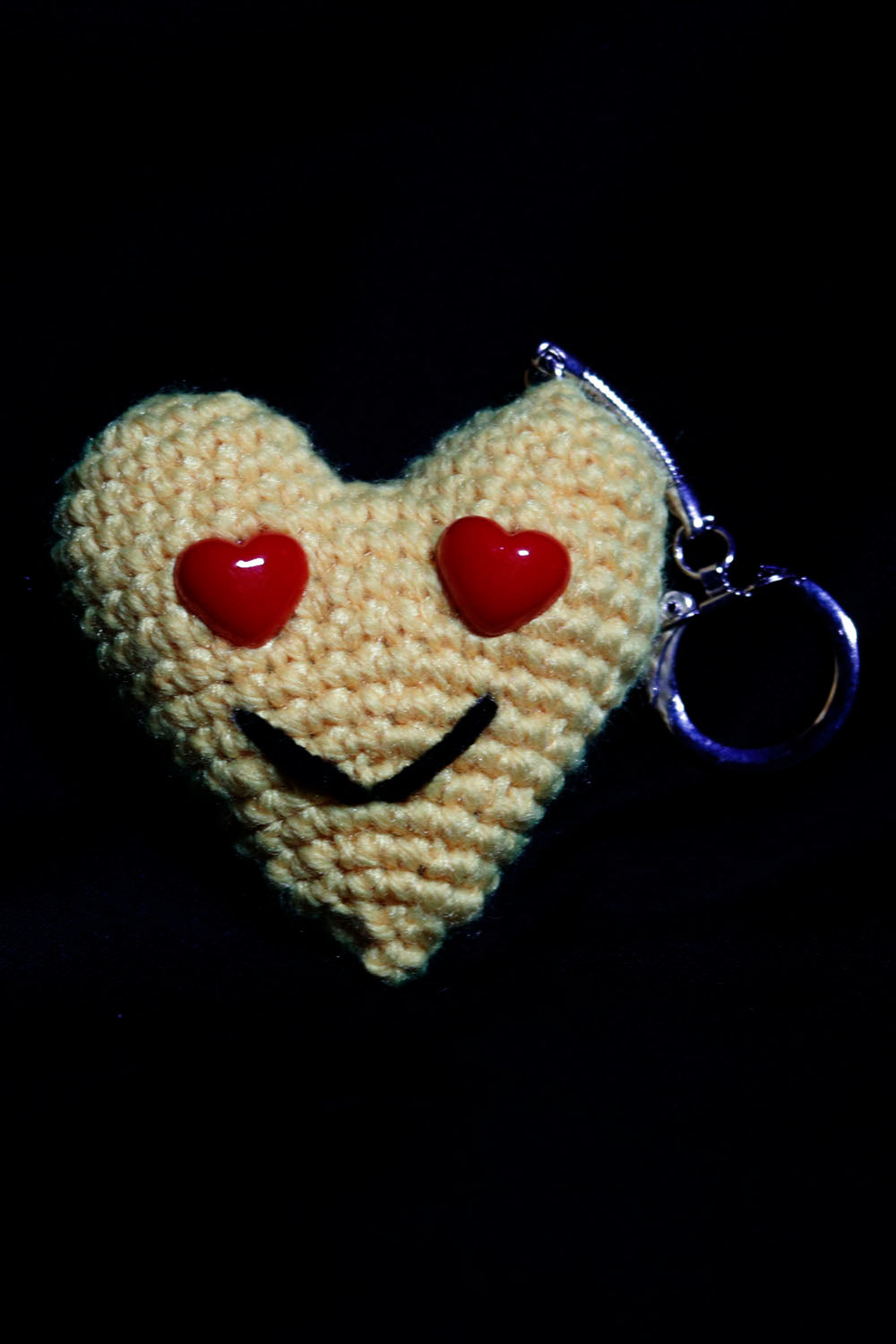 Heart Crochet Buddy Keychain - UncommonObjects-Handmade