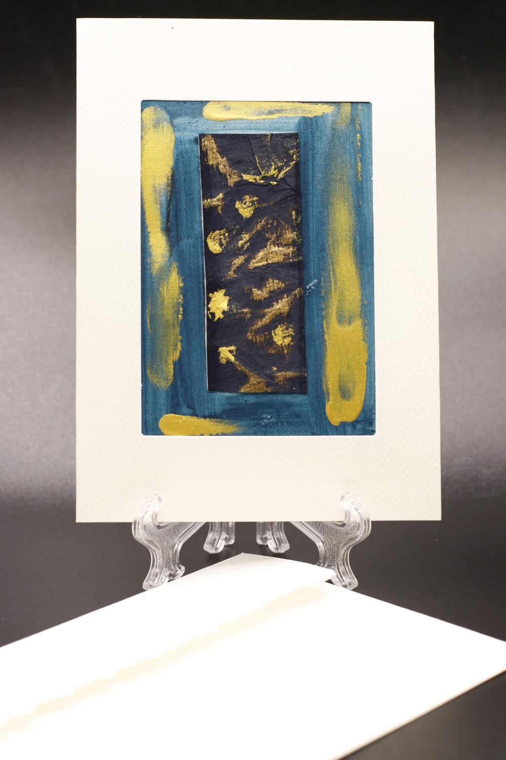 Blue, Gold & Bold ACEO - UncommonObjects-Handmade