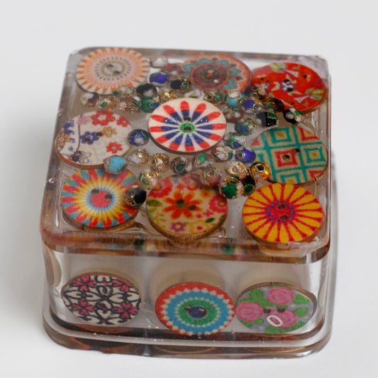 Beads & Buttons Trinket Keeper Box - UncommonObjects-Handmade