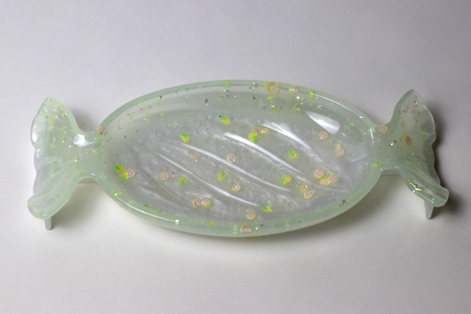 Pearlescent Shimmer Citrus Sweet Treat Dish - UncommonObjects-Handmade