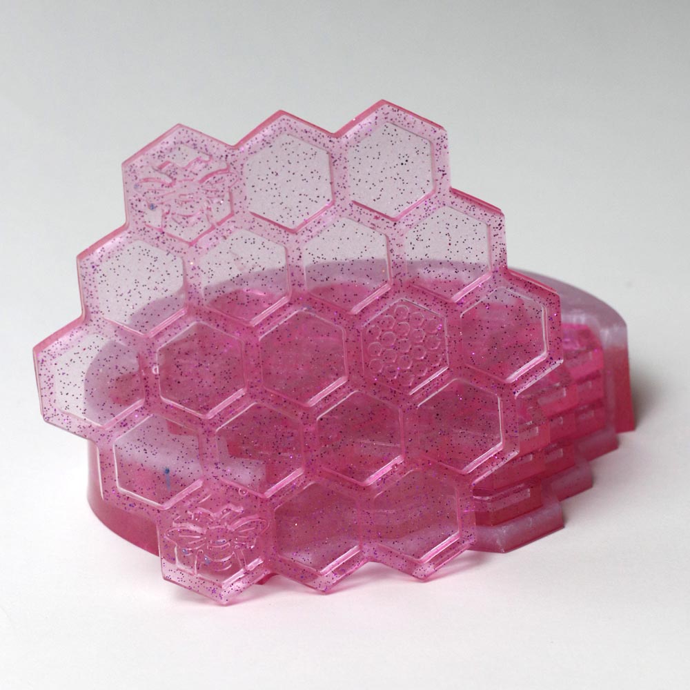 Pearly & Pink Honeybee Coasters - UncommonObjects-Handmade