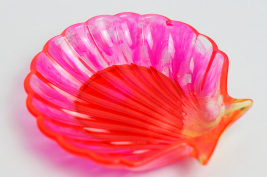 Pink Seashell Shaped Dish - UncommonObjects-Handmade