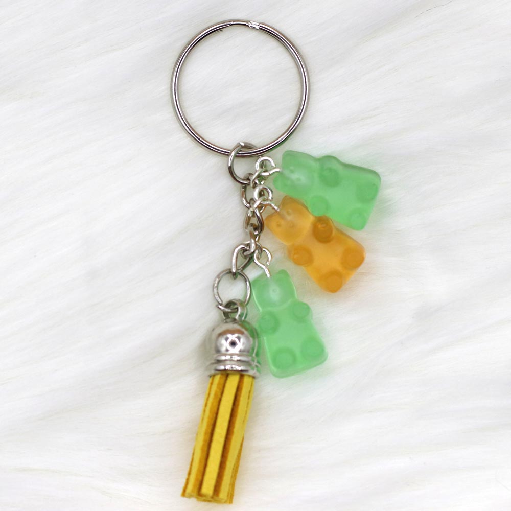 Summertime Bear Buddies Keychain - UncommonObjects-Handmade