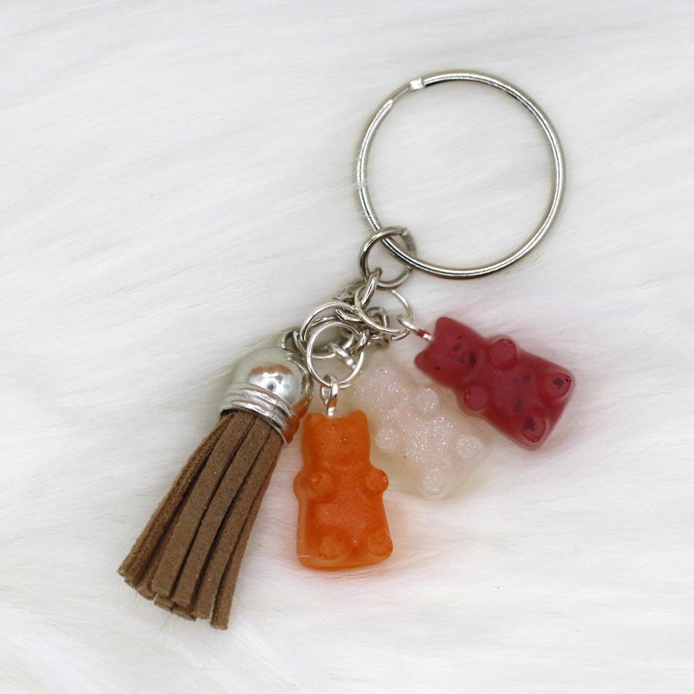 Springtime Bear Buddies Keychain - UncommonObjects-Handmade