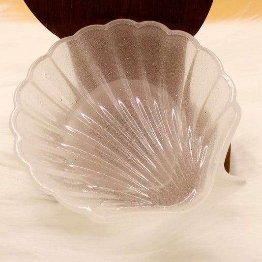 Pearl Glitter Seashell Shaped Dish - UncommonObjects-Handmade